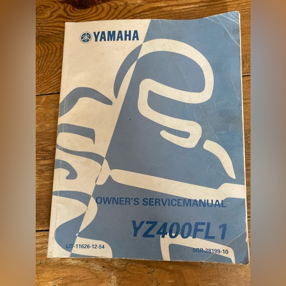 YZ400FL1 service Manual book - Picture 1 of 2